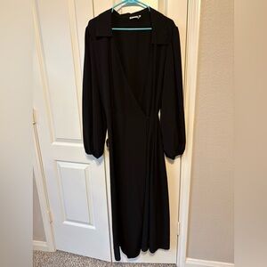 Elegant Black Long Sleeve Dress
